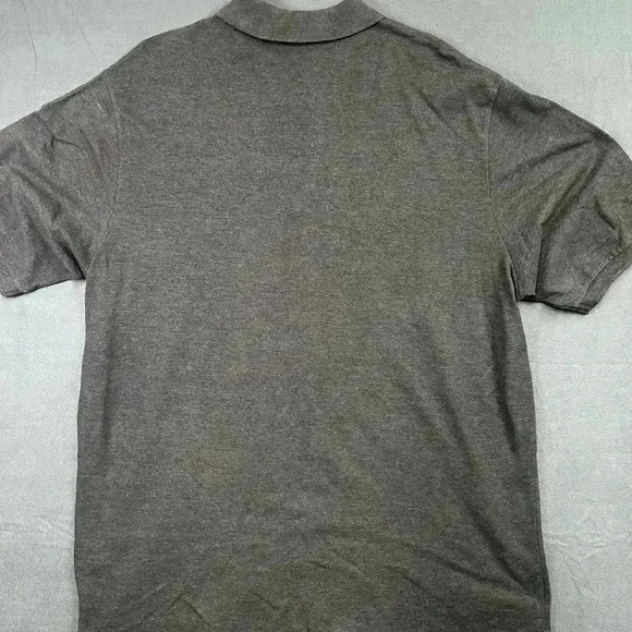US Polo Assn. Men’s 2XLT big men’s polo grey red heavyweight comfy tall (0258) - Picture 4 of 5